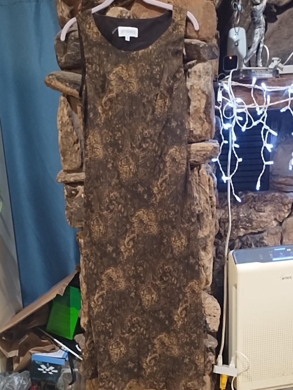 Studio 1 Brown &Tan Floral Print Dress